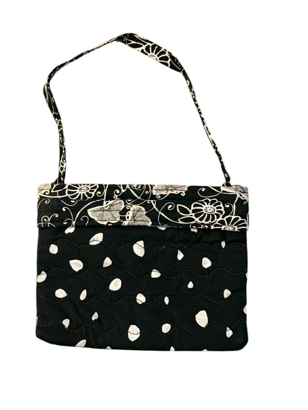 vera bradley black & white mini bag